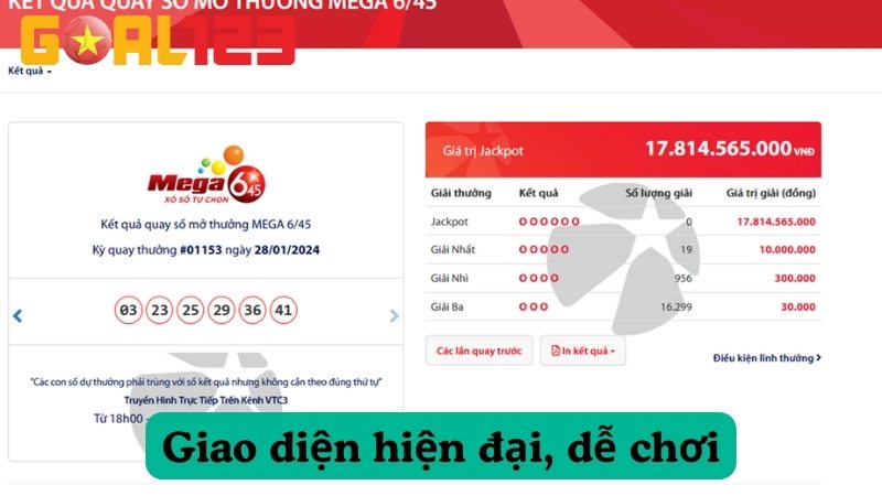 Giao diện và chức năng của Sảnh GW Xổ Số